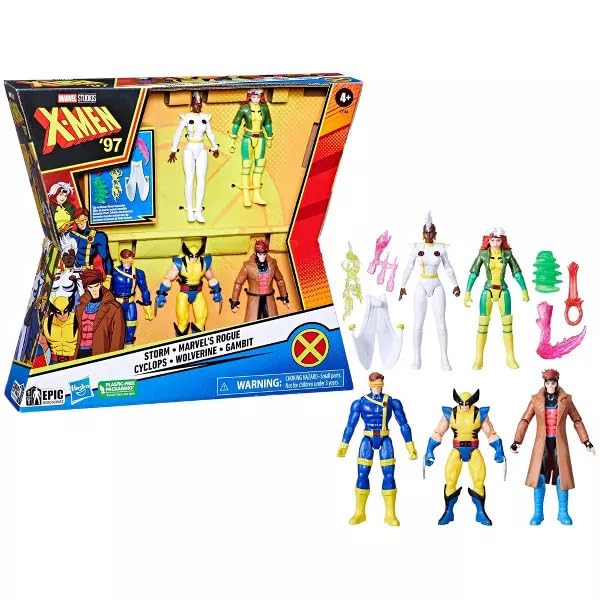 X-Men '97 Marvel Wolverine, Cyclops, Storm, Marvel's Rogue, Gambit